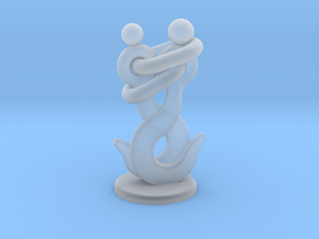 Hook couple 80MM Height in Clear Ultra Fine Detail Plastic