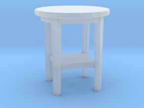 1:48 Round Table in Clear Ultra Fine Detail Plastic
