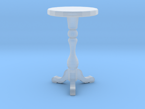 1:48 18" Round Table in Clear Ultra Fine Detail Plastic
