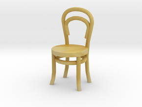 1:48 Bentwood Chair in Tan Fine Detail Plastic