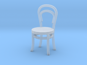 1:48 Bentwood Chair in Clear Ultra Fine Detail Plastic