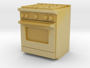 1:48 Kitchen Stove(Range) and Oven in Tan Fine Detail Plastic