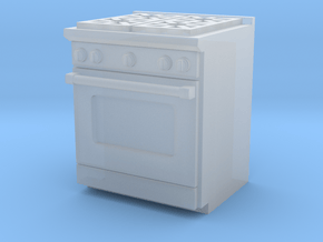1:48 Kitchen Stove(Range) and Oven in Clear Ultra Fine Detail Plastic