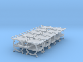 10 1:48 Deco Bar Cart in Clear Ultra Fine Detail Plastic