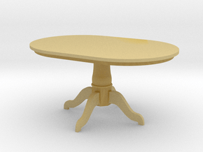 1:24 Pedestal Dining Table in Tan Fine Detail Plastic