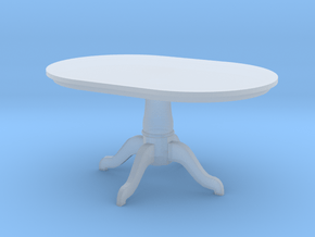 1:24 Pedestal Dining Table in Clear Ultra Fine Detail Plastic