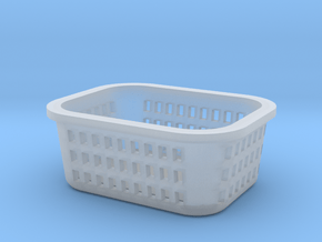 1:48 Laundry Basket in Clear Ultra Fine Detail Plastic