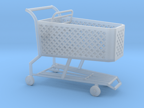 1:48 Shopping Cart in Clear Ultra Fine Detail Plastic