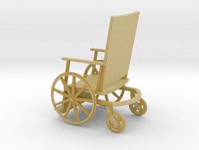 1:72 Vintage Wheelchair in Tan Fine Detail Plastic