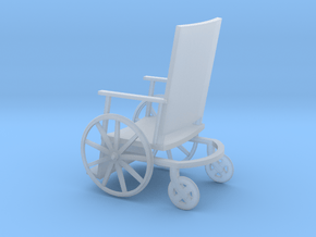 1:72 Vintage Wheelchair in Clear Ultra Fine Detail Plastic