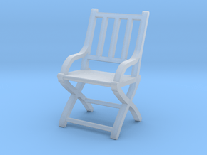 1:64 Slatted Civil War Chair in Clear Ultra Fine Detail Plastic