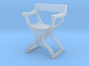 1:64 Savonarola Chair in Clear Ultra Fine Detail Plastic