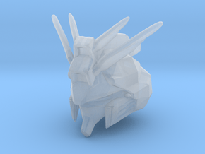 Custom Gundam Inspired Helmet for Lego in Clear Ultra Fine Detail Plastic