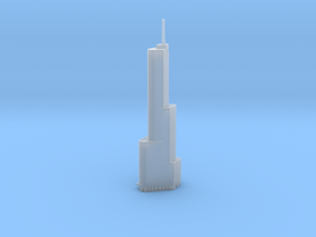 Trump Tower - Chicago (1:4000) in Clear Ultra Fine Detail Plastic