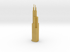 Willis/Sears Tower - Chicago (1:4000) in Tan Fine Detail Plastic