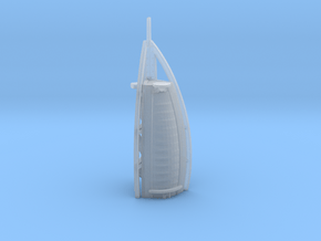Burj Al Arab - Dubai (1:4000) in Clear Ultra Fine Detail Plastic
