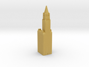 Woolworth Building - New York (1:4000) in Tan Fine Detail Plastic