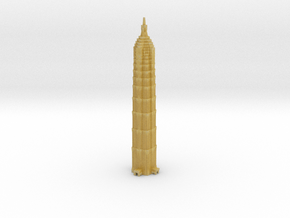 Jin Mao Tower - Shanghai (1:4000) in Tan Fine Detail Plastic