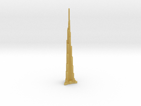 Burj Khalifa - Dubai (1:6000) in Tan Fine Detail Plastic