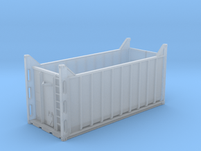 container open top in Clear Ultra Fine Detail Plastic