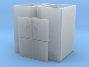 HO/1:87 Envirotainer RAP E2 x2 (kit) in Clear Ultra Fine Detail Plastic