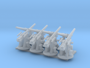 Royal Navy 1:350 3 Inch 20 cwt AA Gun Elevated in Clear Ultra Fine Detail Plastic