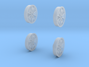 67 Turbine Wheel Faces 1-20 in Clear Ultra Fine Detail Plastic
