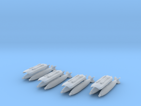 Saab Gripen Twin Store Carriers with Mk82 Bombs in Clear Ultra Fine Detail Plastic