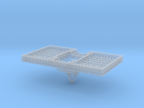 Stern Platform Lower Single Unit V0.3 (repaired) in Clear Ultra Fine Detail Plastic