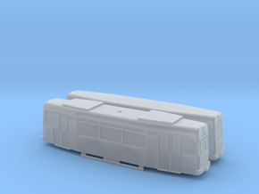 Tram T57+B  (Türen beidseitig)  1/200 in Clear Ultra Fine Detail Plastic