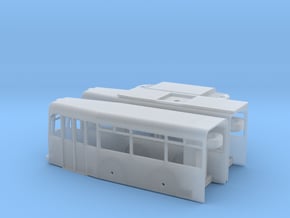 Straßenbahn-G4-65 OffeneFenster in Clear Ultra Fine Detail Plastic