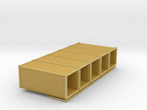 5x 20 ft Kühl Container in Tan Fine Detail Plastic