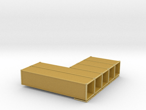 2x40ft+3x20 ft Std-Container in Tan Fine Detail Plastic