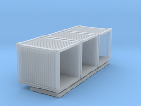 3x 10 ft Std-Container in Clear Ultra Fine Detail Plastic