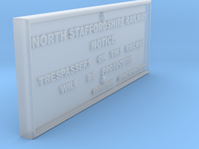 EP725 NSR Trespass Sign in Clear Ultra Fine Detail Plastic