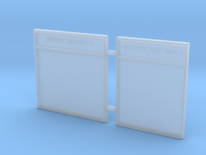 EP729 O gauge notice boards in Clear Ultra Fine Detail Plastic