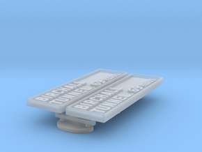 PB74 LMS Bridge & tunnel plates in Clear Ultra Fine Detail Plastic