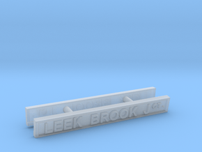 LB41X Leek Brook Junction nameboards in Clear Ultra Fine Detail Plastic