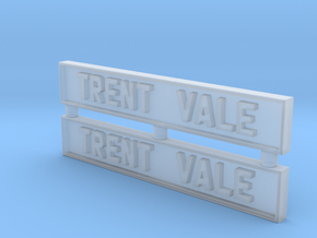 CR72 Trent Vale name boards in Clear Ultra Fine Detail Plastic