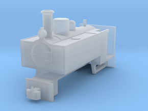 OO9 Decauville Mining 0-4-0T for Tsuwaga Chassis in Clear Ultra Fine Detail Plastic