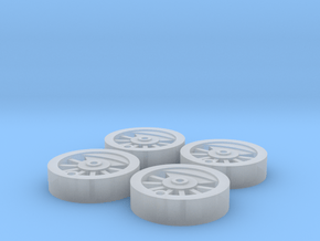 Dapol/Hornby Pugbash Wheel Inserts *BETA* in Clear Ultra Fine Detail Plastic
