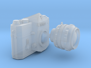 1:6 scale Nikon F Camera in Clear Ultra Fine Detail Plastic