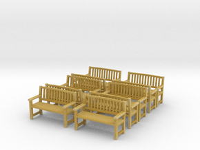Bench type B - 1:35 scale 10 Pcs set  in Tan Fine Detail Plastic