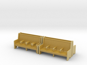 Bench type C - 1:72 scale  4 Pcs set in Tan Fine Detail Plastic