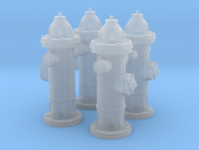 Hydrant type : A 1:35 4 Pcs in Clear Ultra Fine Detail Plastic