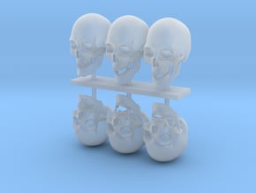 skull 1:8 26 mm in Clear Ultra Fine Detail Plastic
