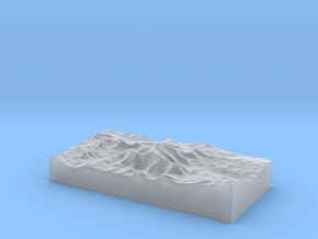 Mount Everest  in Clear Ultra Fine Detail Plastic