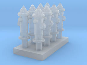 Hydrant type : A H0 (1:87) 8 Pcs in Clear Ultra Fine Detail Plastic