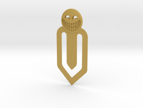 Grinning Bookmark in Tan Fine Detail Plastic