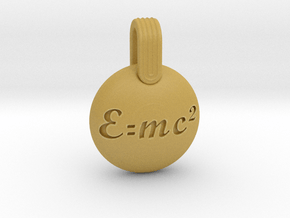 E=mc2 in Tan Fine Detail Plastic